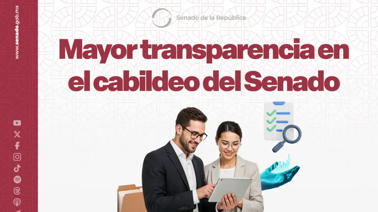 Sesión del Senado de la República con legisladores en el pleno