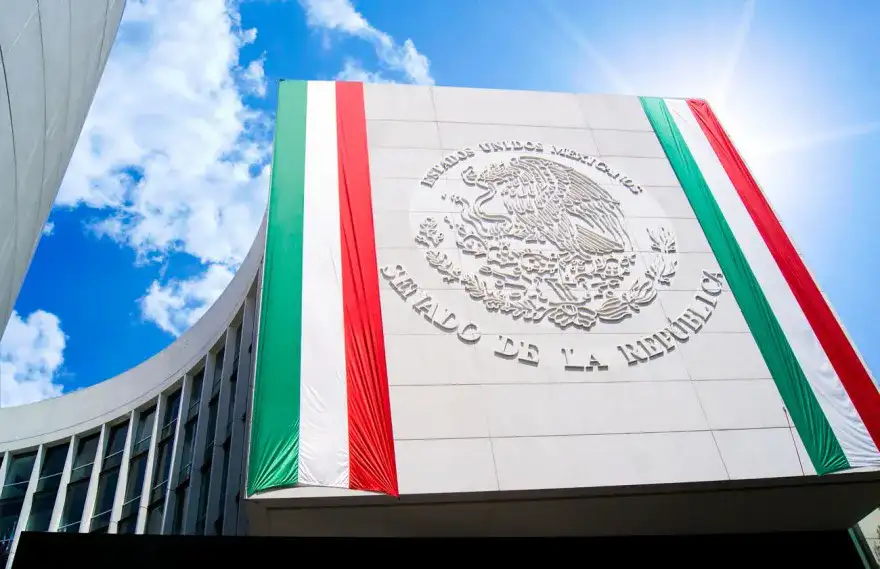 Sesión del Senado de la República durante el debate sobre política exterior