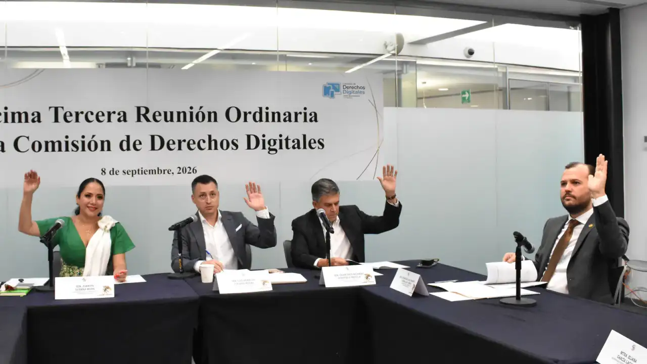 Sesión de la Comisión de Derechos Digitales del Senado