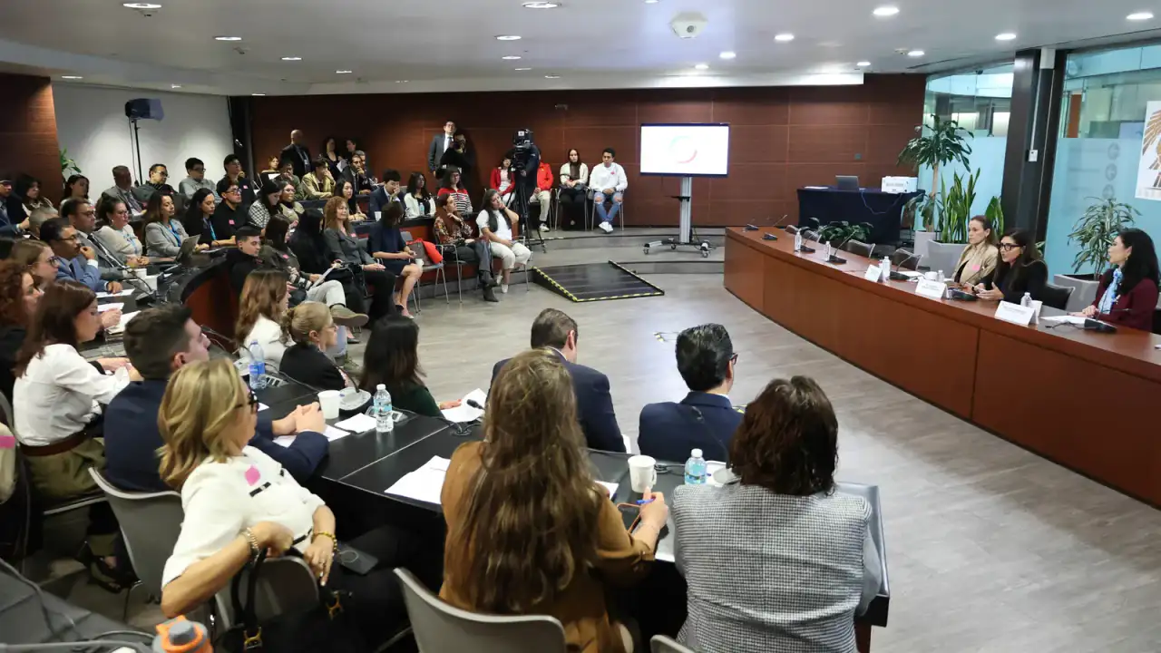 Senadoras durante una sesión en el Senado de la República