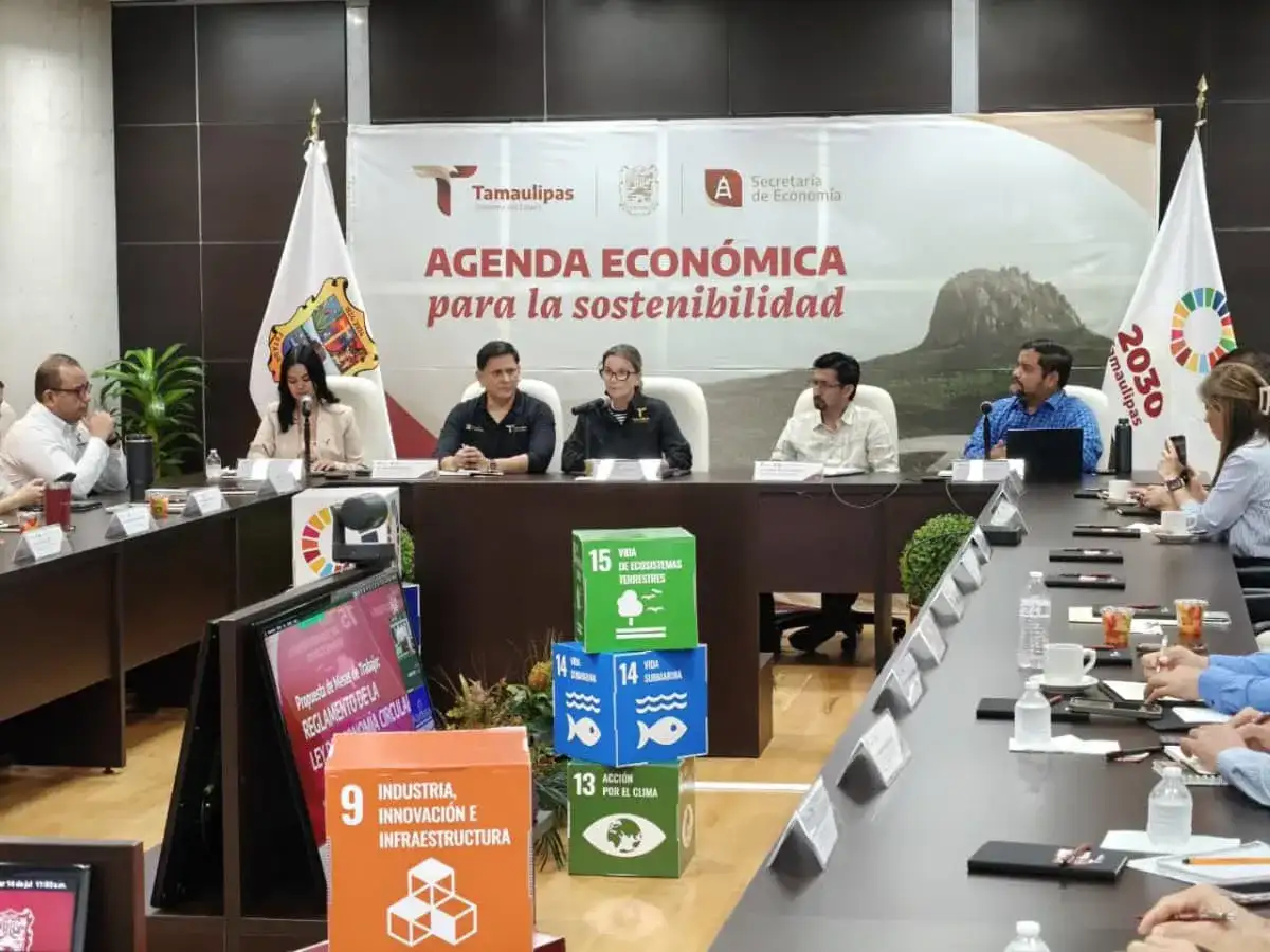 Mesa de diálogo sobre economía circular en Tamaulipas