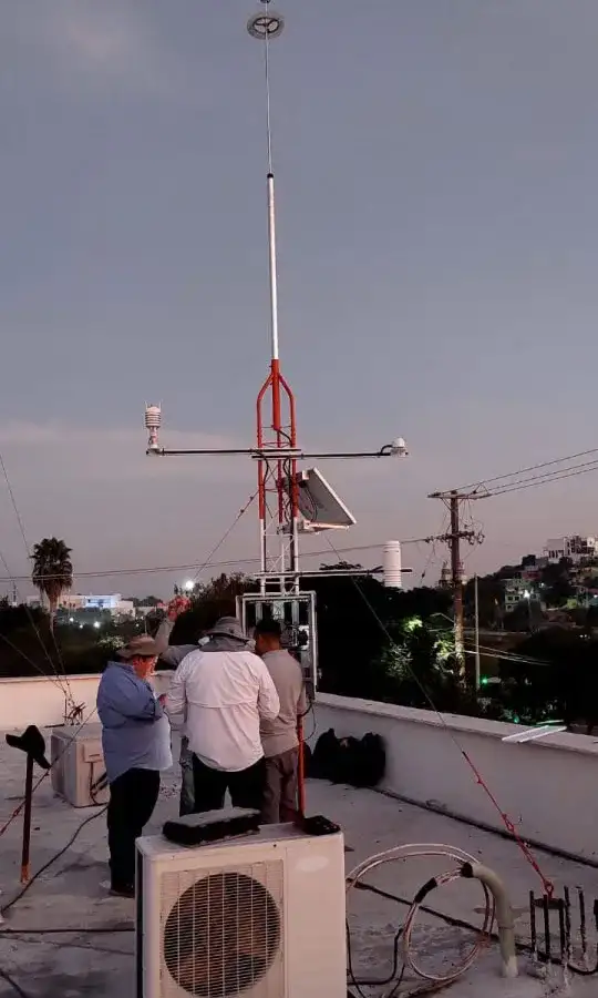 Estación climatológica automática instalada en Tamaulipas