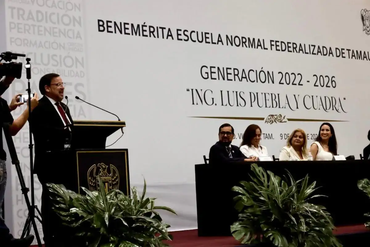 Ceremonia de graduación de la generación 2022-2026 de la Benemérita Escuela Normal Federalizada de Tamaulipas.