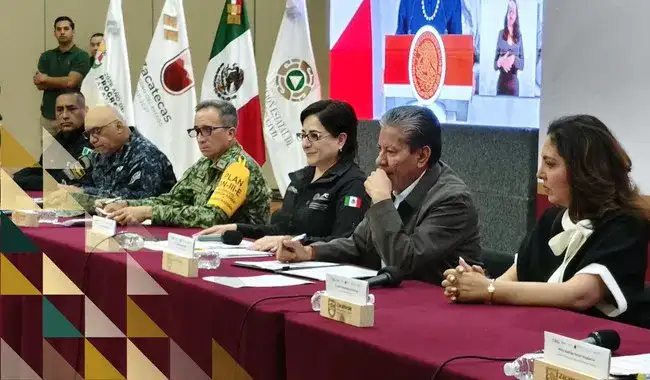 Reunión de autoridades de protección civil en Zacatecas