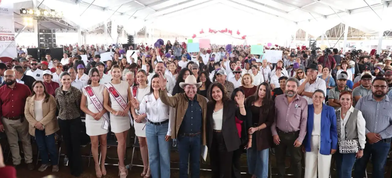 Gobernador de Zacatecas durante el foro por la Transformación en Plateros