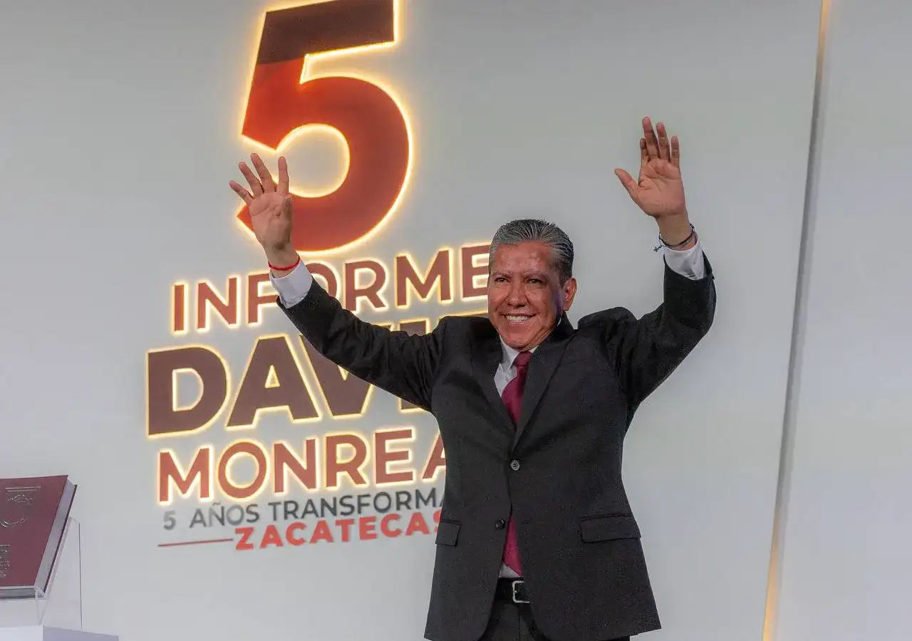 Gobernador de Zacatecas durante su Quinto Informe de Gobierno