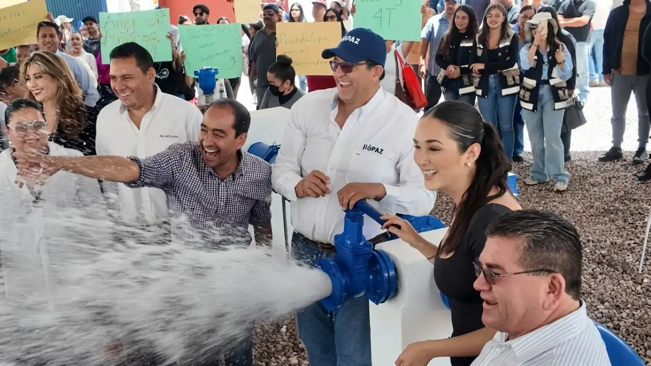 Autoridades inauguran pozo de agua en Guadalupe, Zacatecas