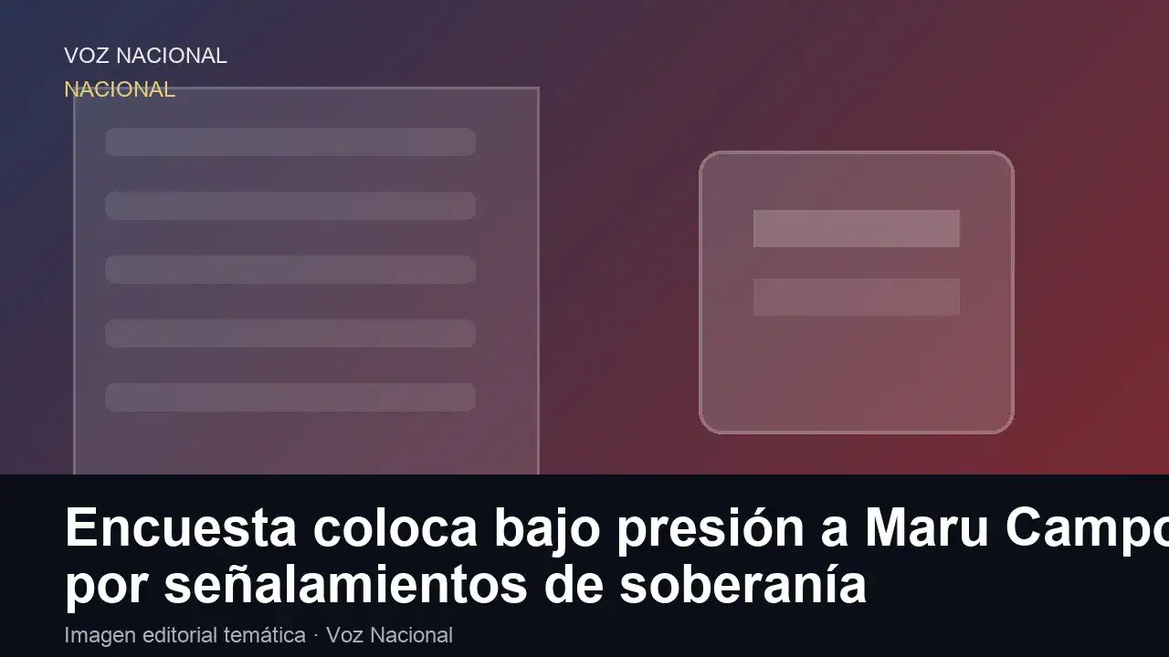 Imagen editorial de apoyo para la nota: Debate por juicio político contra Maru Campos llega a la agenda nacional