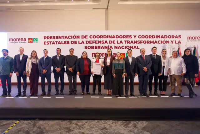 Imelda Castro Castro durante su designación como coordinadora estatal de Morena en Sinaloa.