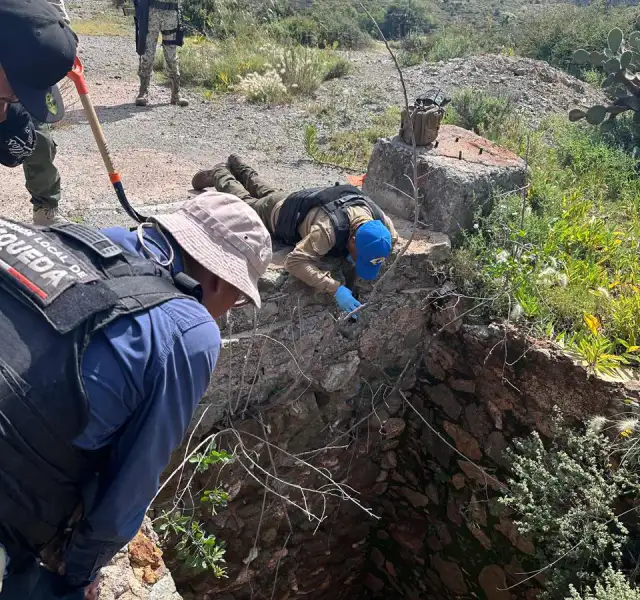 Autoridades y colectivos durante operativo de búsqueda de personas desaparecidas en Zacatecas