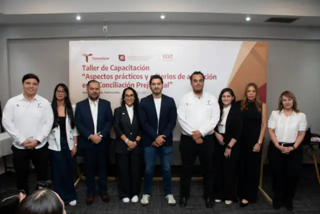 Taller de conciliación laboral en Tamaulipas con conciliadores y autoridades