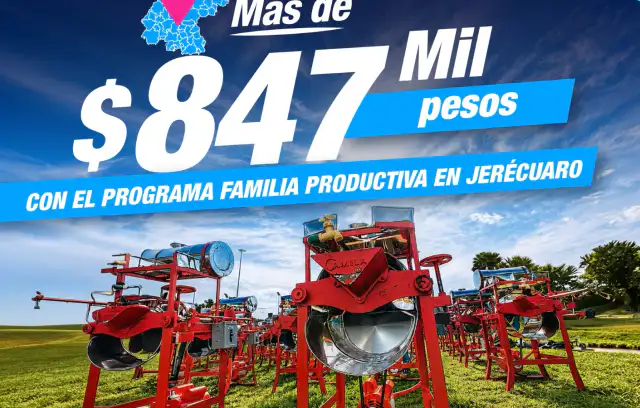 Entrega de molinos de nixtamal a familias productoras en Jerécuaro