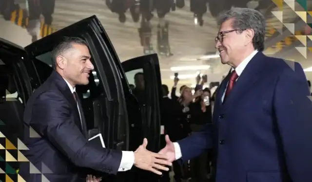 El secretario Omar García Harfuch durante su comparecencia ante diputados