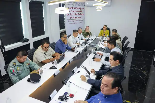 Sesión de la Mesa de Coordinación para la Construcción de la Paz en Chilpancingo
