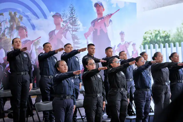 Ceremonia de graduación de elementos de la Policía Estatal de Querétaro