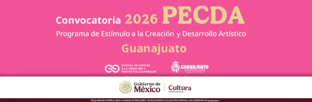 Personas beneficiarias del PECDA Guanajuato 2026 en una ceremonia de anuncio