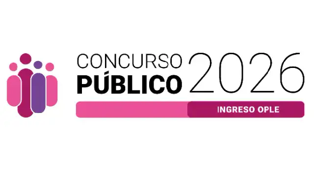 Logotipo del INE y texto de convocatoria para concurso público electoral