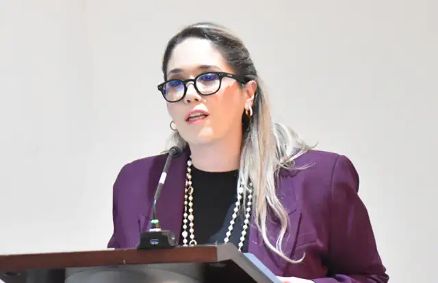 Consejera del INE durante conferencia sobre el proceso electoral 2027
