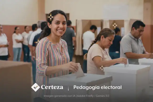 Personas formadas en un módulo del INE para tramitar su Credencial para Votar