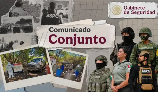 Elementos de seguridad durante un operativo en una zona rural de Sinaloa
