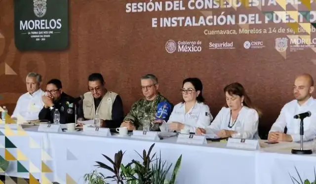 Reunión de autoridades de protección civil en Morelos durante la temporada de lluvias