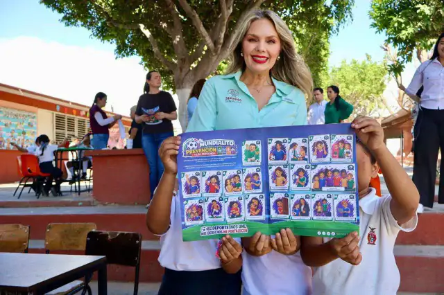 Niños y niñas participando en actividades deportivas del Mundialito de la Prevención en Sinaloa