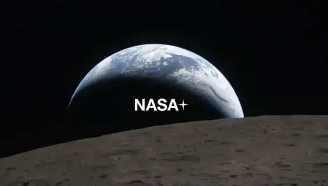Logotipo de NASA+ en pantalla de Amazon Fire TV