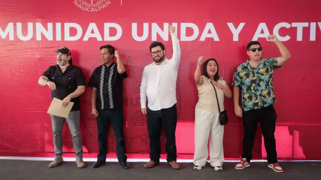 Calle rehabilitada con concreto hidráulico en Naucalpan, Estado de México