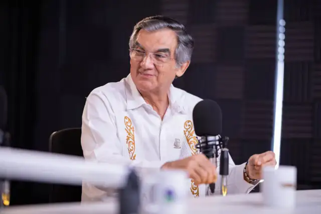 Gobernador de Tamaulipas durante programa Diálogos con Américo