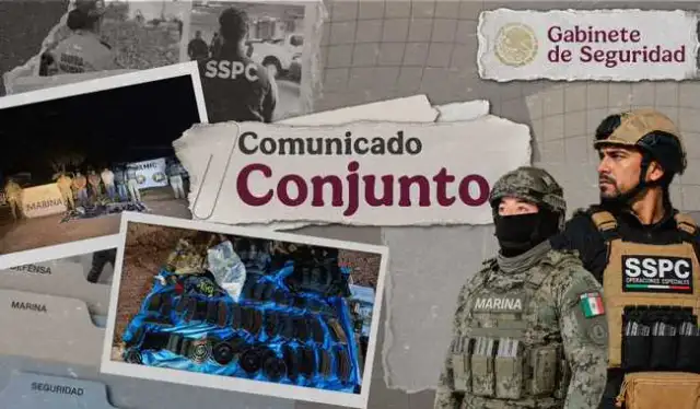 Fuerzas de seguridad durante un operativo en una zona rural de Sonora