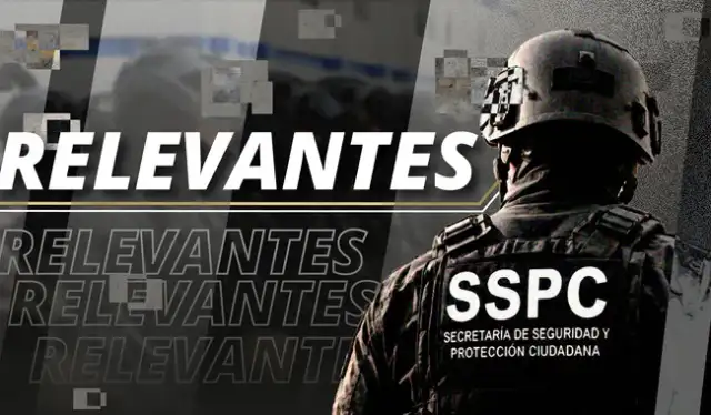 Elementos de seguridad durante un operativo en México