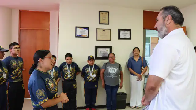 Jóvenes del Pentatlón en actividades deportivas en Reynosa