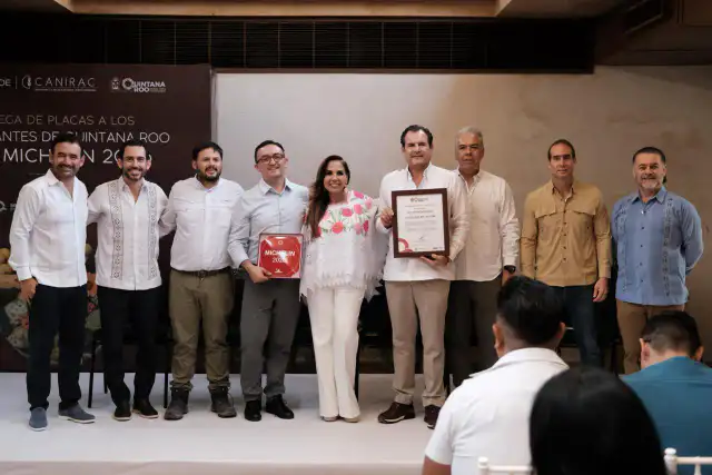 Entrega de reconocimientos de la Guía MICHELIN a restaurantes de Quintana Roo