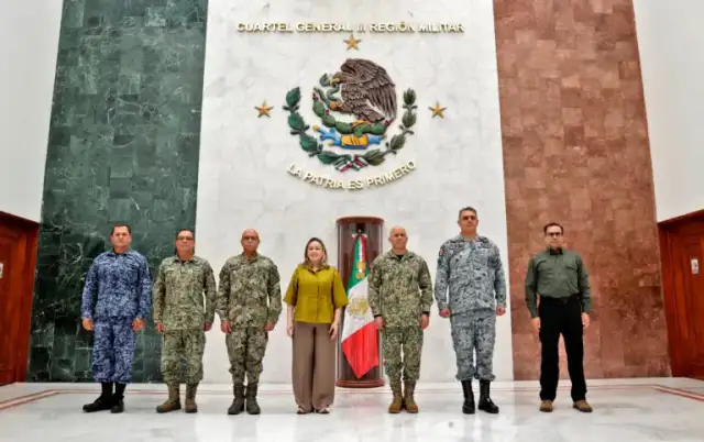 Reunión de seguridad en la 3a Región Militar en Mazatlán