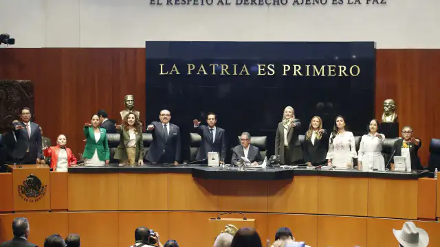 Vista del pleno del Senado durante la sesión de elección de la Mesa Directiva