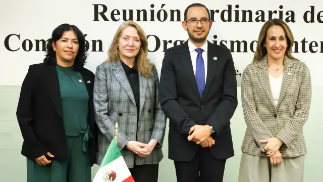 Reunión de trabajo entre legisladores del Senado y representantes de la ONU en México