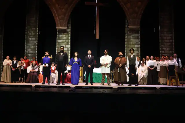 Teatro Morelos durante una función de ópera en Toluca