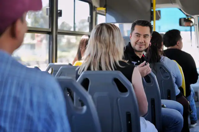 Autobús del Transporte Comunitario Gratuito en Querétaro