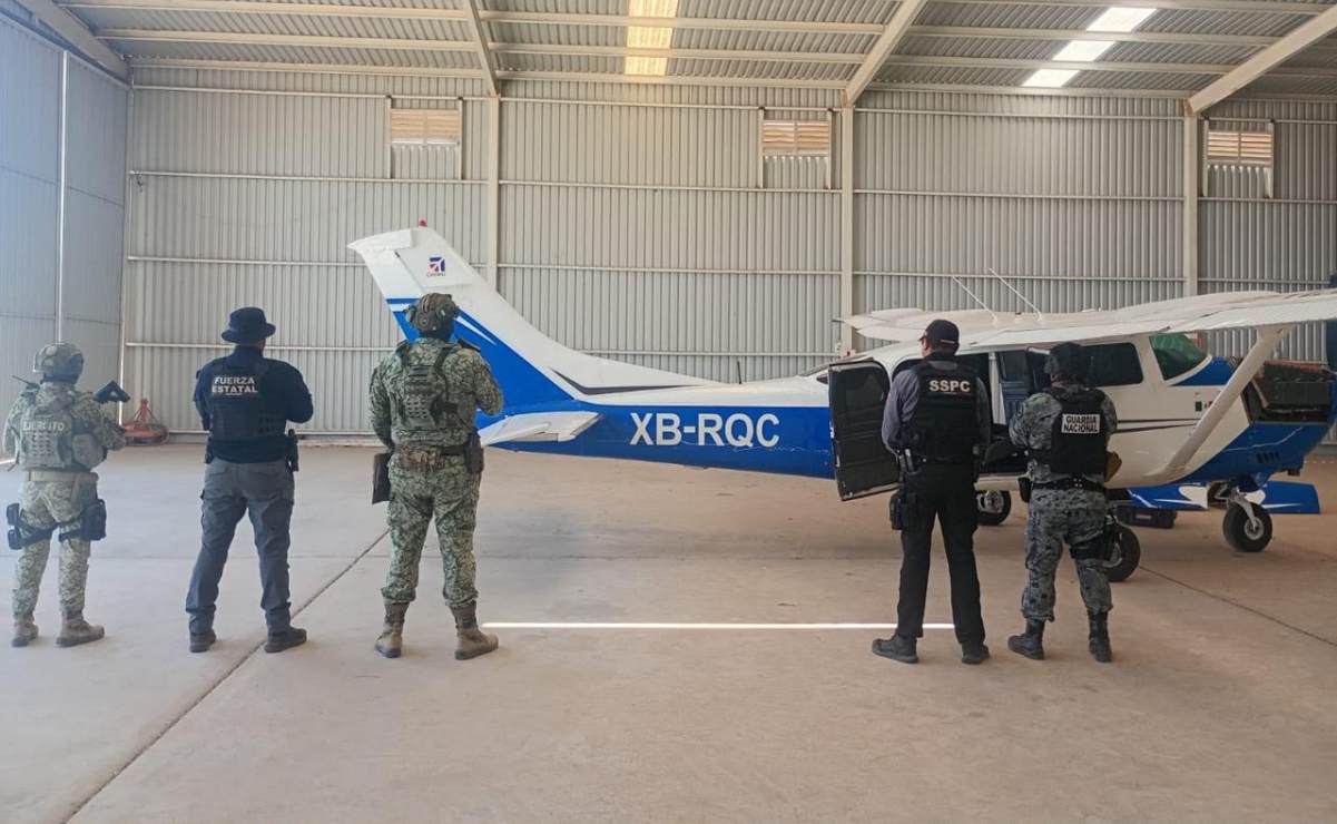 Aseguran aeronave, cocaína y vehículos en Mexicali durante golpe de cinco millones de pesos