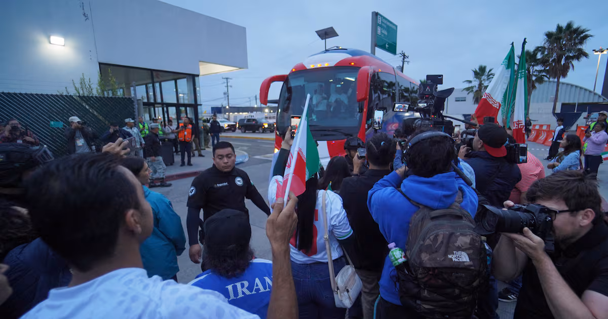 Iran instala campamento mundialista en Tijuana entre reclamos por visas de Estados Unidos