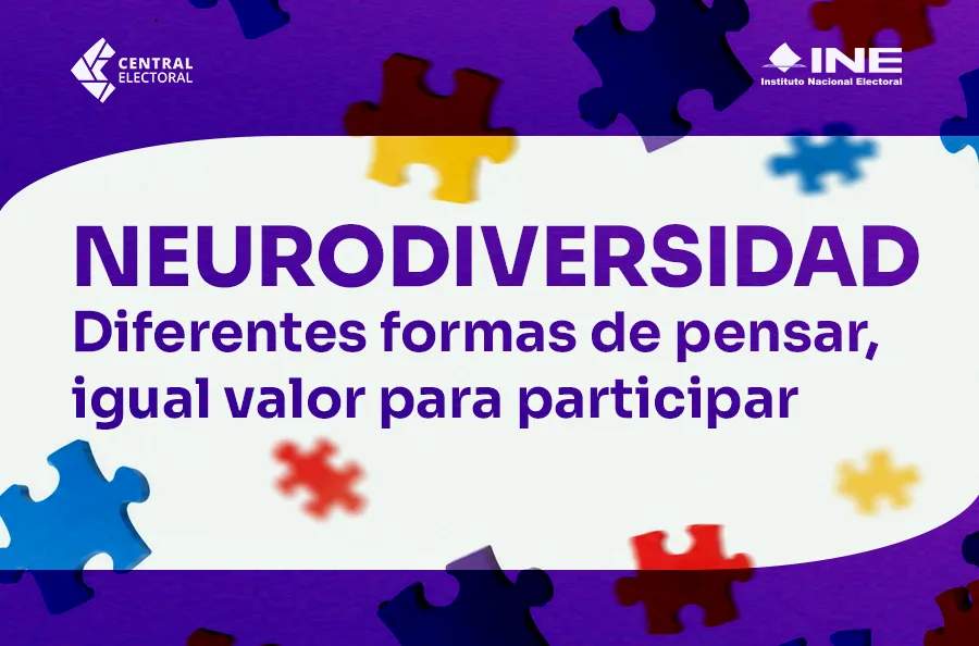 Captura de pantalla de la sección Neurodiversidad en el portal Central Electoral del INE