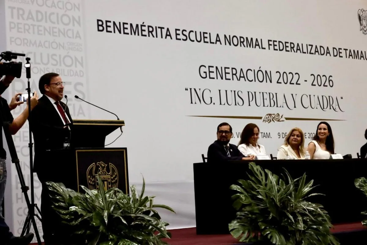 Ceremonia de graduación de la generación 2022-2026 de la Benemérita Escuela Normal Federalizada de Tamaulipas.
